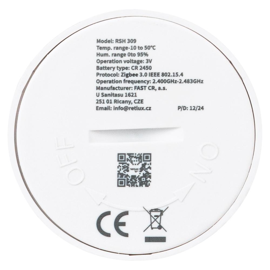 Smart Temperature and Humidity Sensor 1xCR2450