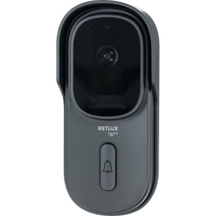 Video doorbell with motion sensor 5MPx 1440p 5200 mAh Wi-Fi IP65 anthracite