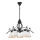 RETRO II Chain Chandelier 5xE27/60W/230V Matte Black