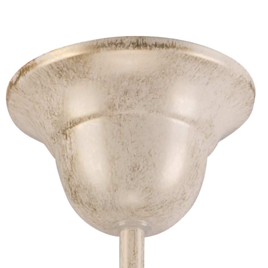 RETRO II Chain Chandelier 5xE27/60W/230V, White Patina Finish