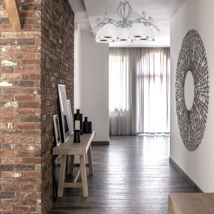 RETRO II Chain-hung chandelier 5xE27/60W/230V Silver