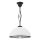 Retro Rod Pendant Light 1xE27/60W/230V Black/White