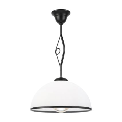 Retro Rod Pendant Light 1xE27/60W/230V Black/White