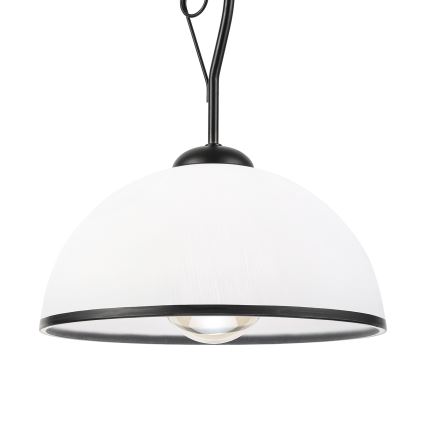 Retro Rod Pendant Light 1xE27/60W/230V Black/White