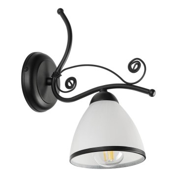 RETRO Wall Lamp 1x E27 / 60W / 230V – Black/White