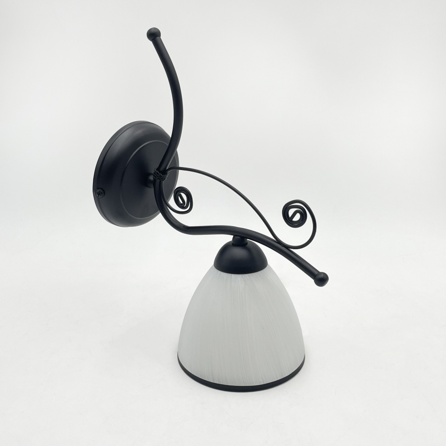 RETRO Wall Lamp 1x E27 / 60W / 230V – Black/White