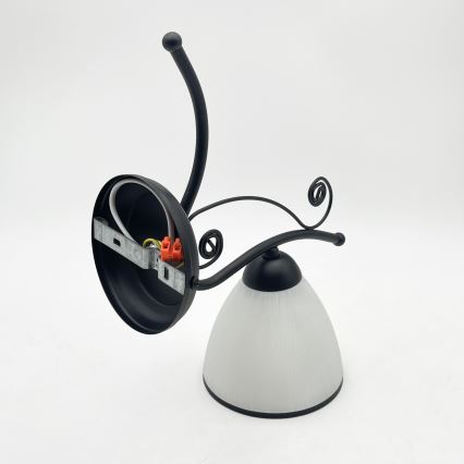 RETRO Wall Lamp 1x E27 / 60W / 230V – Black/White