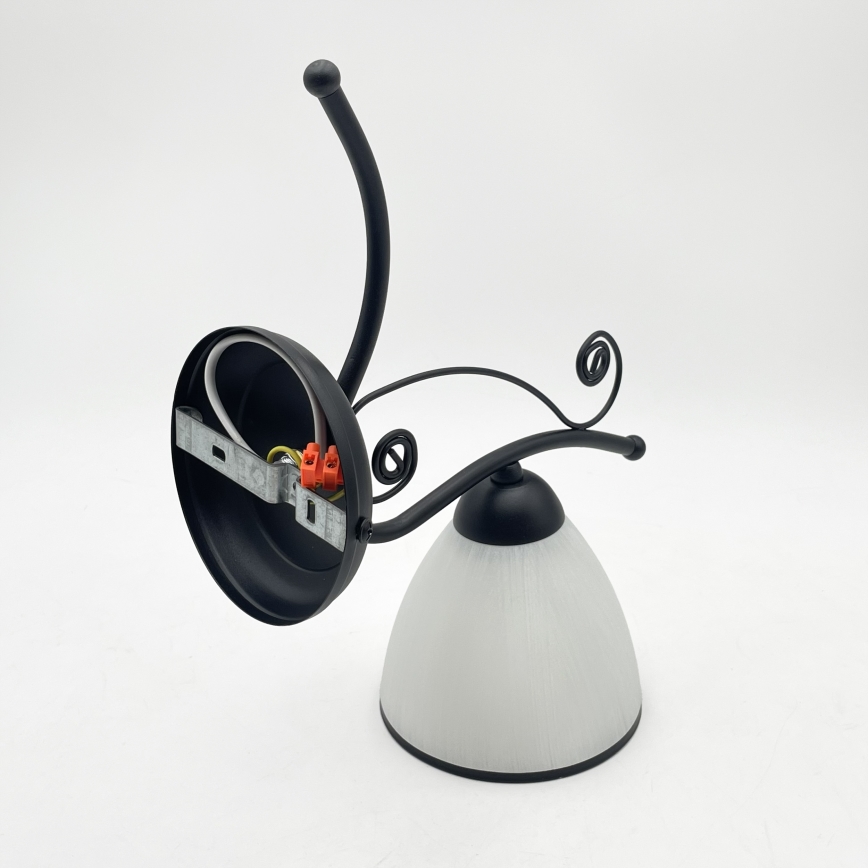 RETRO Wall Lamp 1x E27 / 60W / 230V – Black/White