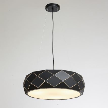 REUS Cable Pendant Light, 3x E27 / 40W / 230V, Ø 47 cm, Black