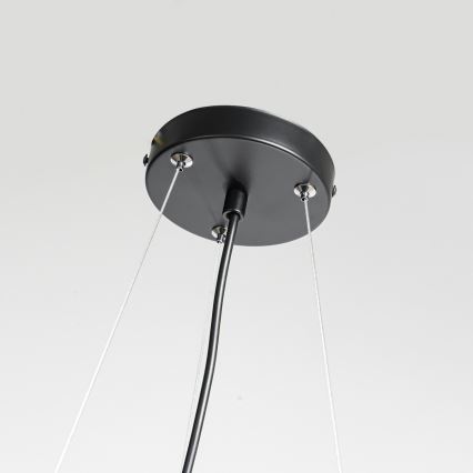 REUS Cable Pendant Light, 3x E27 / 40W / 230V, Ø 47 cm, Black