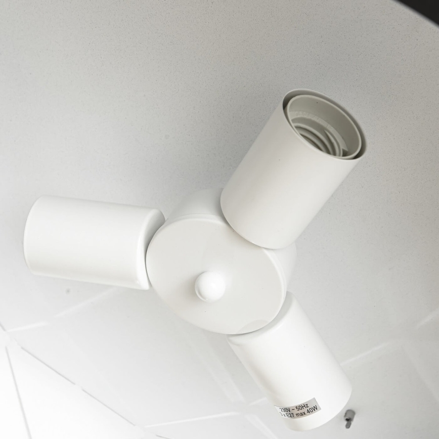 REUS Cable Pendant Light, 3x E27 / 40W / 230V, Ø 47 cm, Black