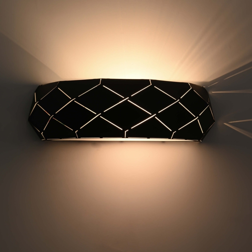 REUS Wall Light, 1x E27/40W/230V, Black