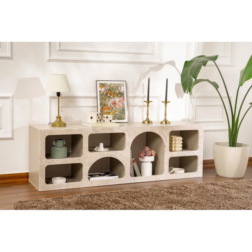 REVE Console Table 160x40 cm in travertine