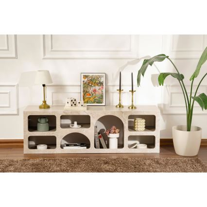 REVE Console Table 160x40 cm in travertine
