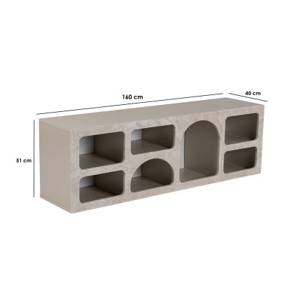REVE Console Table 160x40 cm in travertine
