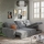 Reversible corner 3-seater sofa bed with storage TRENTO, grey