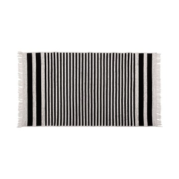 Reversible KILIM GOLD Rug 80x150 cm Black/White