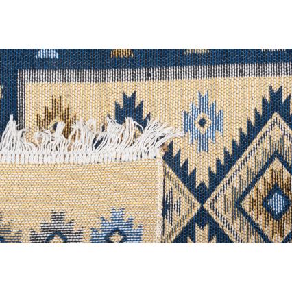 Reversible KILIM Oriental Rug 80x150 cm Blue/Beige
