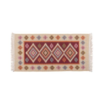 Reversible Oriental Kilim Rug KILIM 80x150 cm Red/Beige
