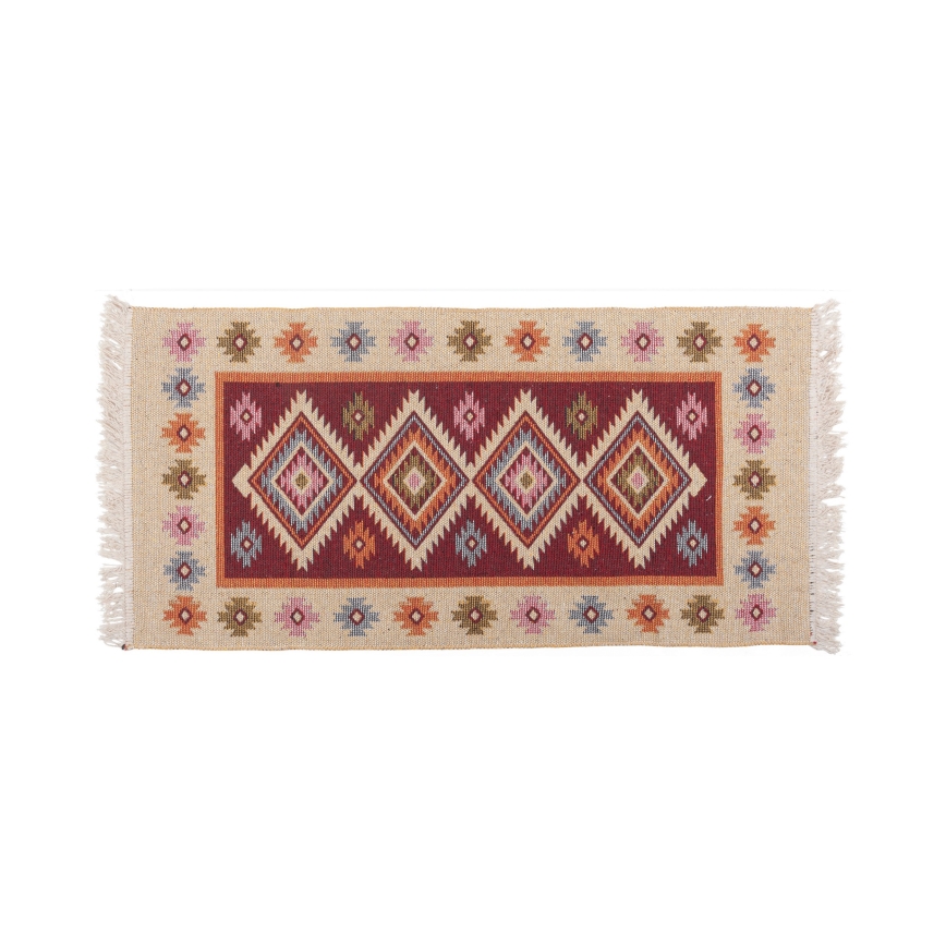 Reversible Oriental Kilim Rug KILIM 80x150 cm Red/Beige