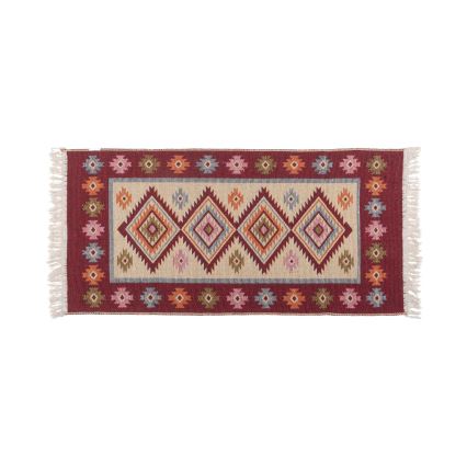Reversible Oriental Kilim Rug KILIM 80x150 cm Red/Beige