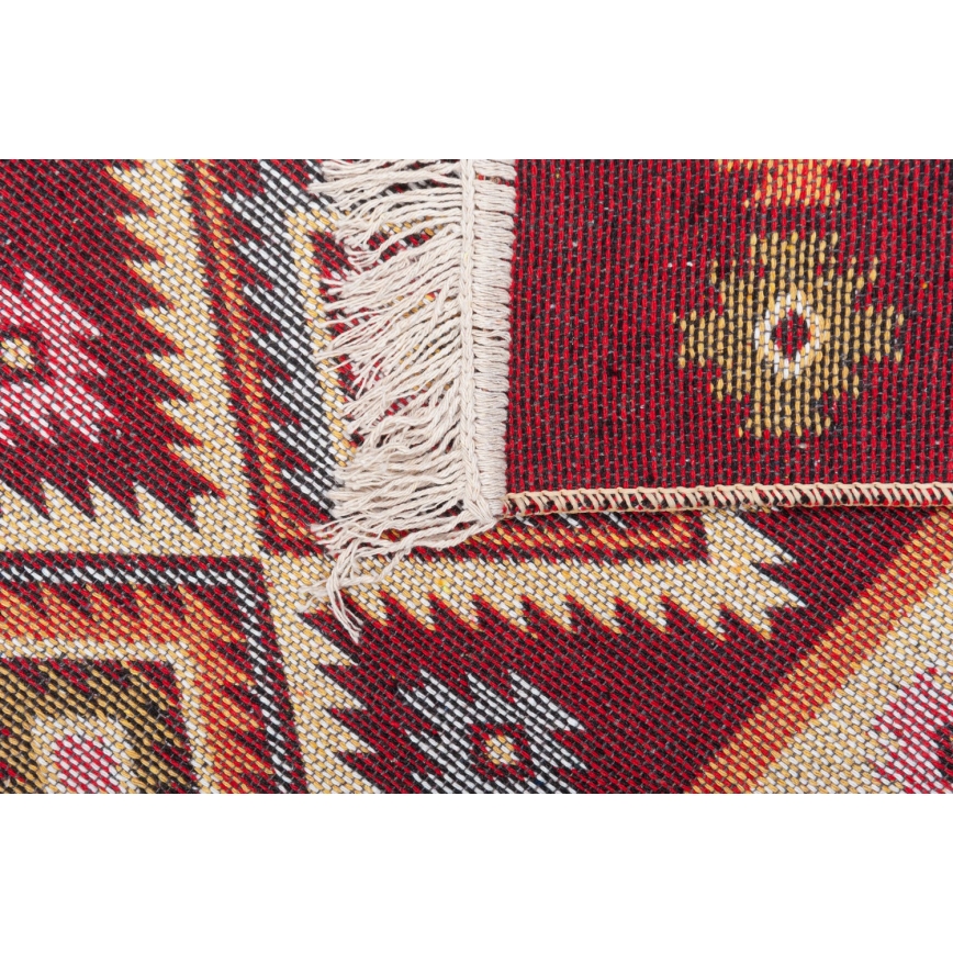 Reversible Oriental Kilim Rug KILIM 80x150 cm Red/Beige