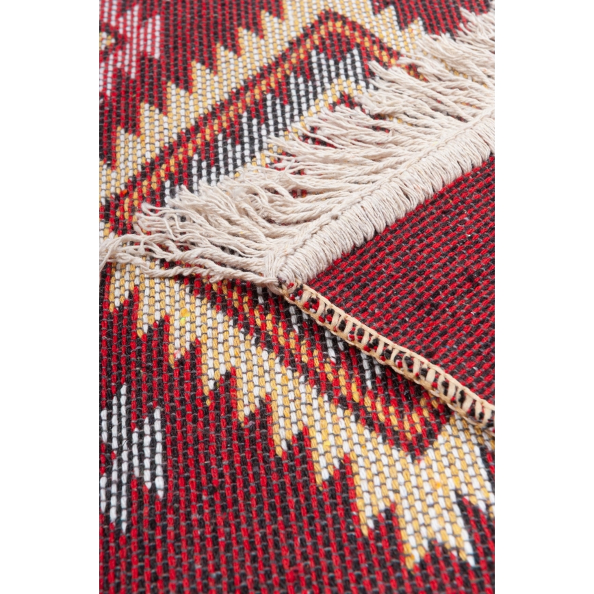 Reversible Oriental Kilim Rug KILIM 80x150 cm Red/Beige