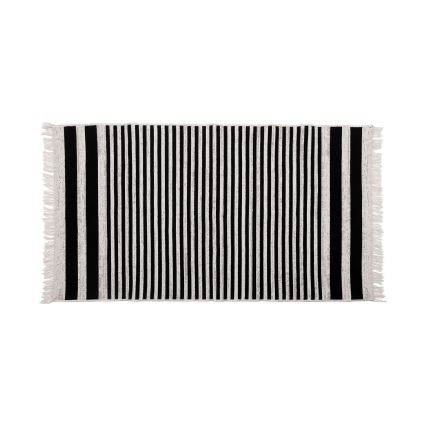 Reversible rug KILIM GOLD 80x150 cm black/white