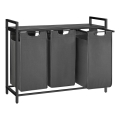 REX Laundry Basket Black/Grey