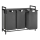 REX Laundry Basket Black/Grey