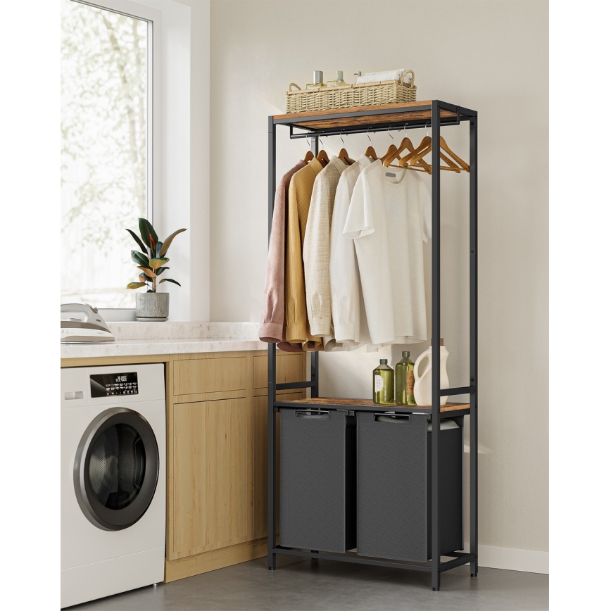 REX Laundry Basket, Black