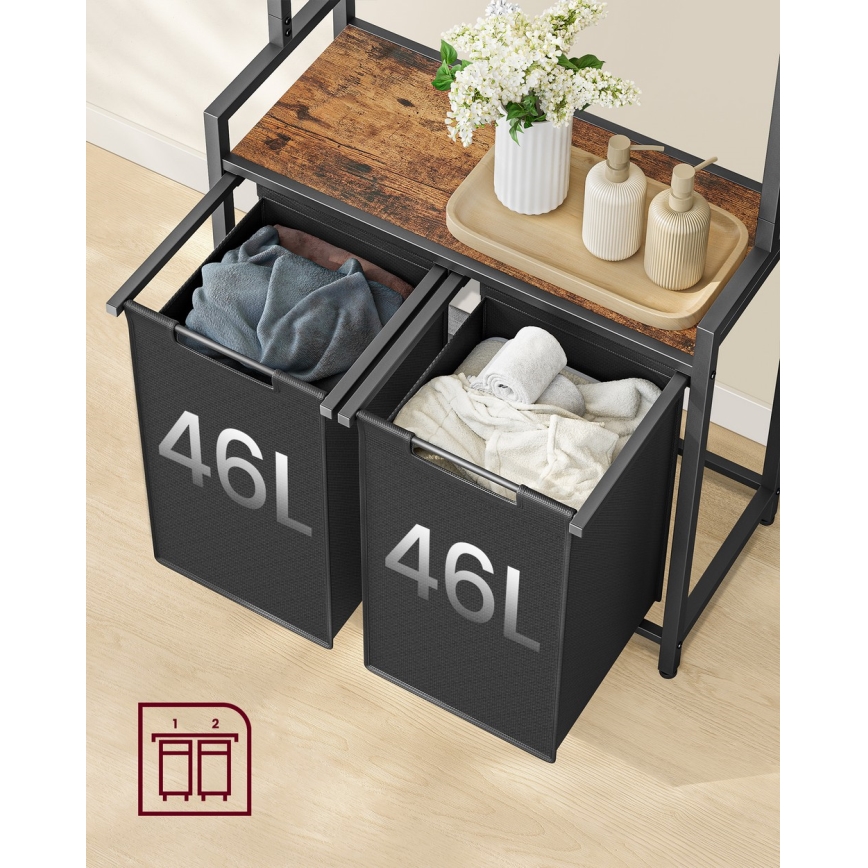 REX Laundry Basket, Black