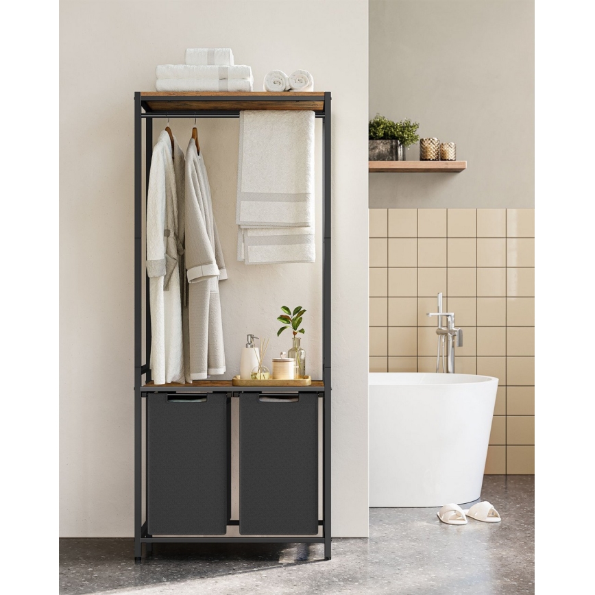 REX Laundry Basket, Black