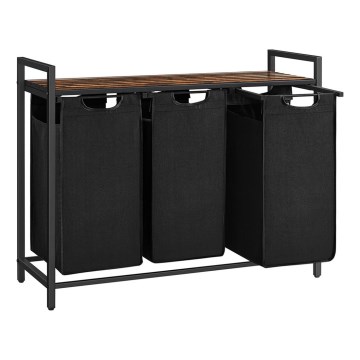 REX Laundry Basket Brown/Black