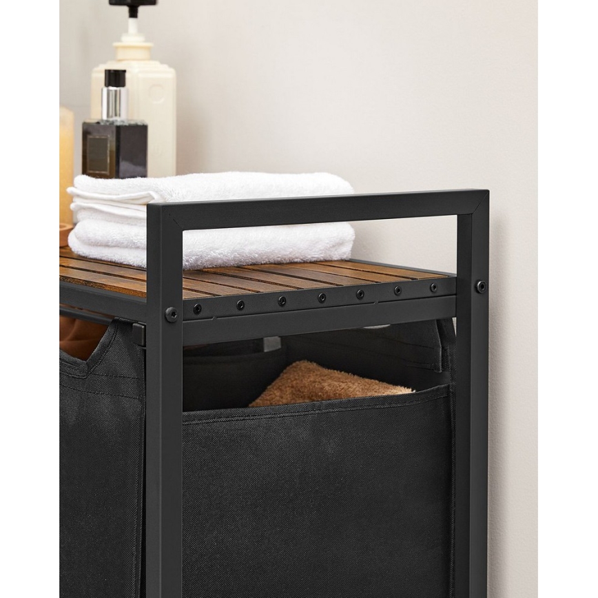REX Laundry Basket Brown/Black