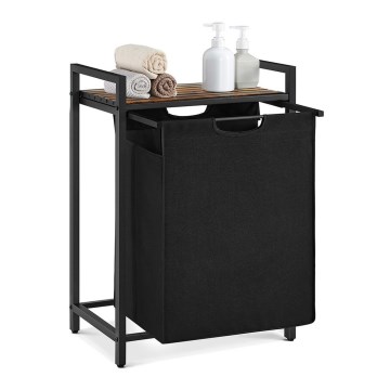 REX Laundry Basket, Brown/Black