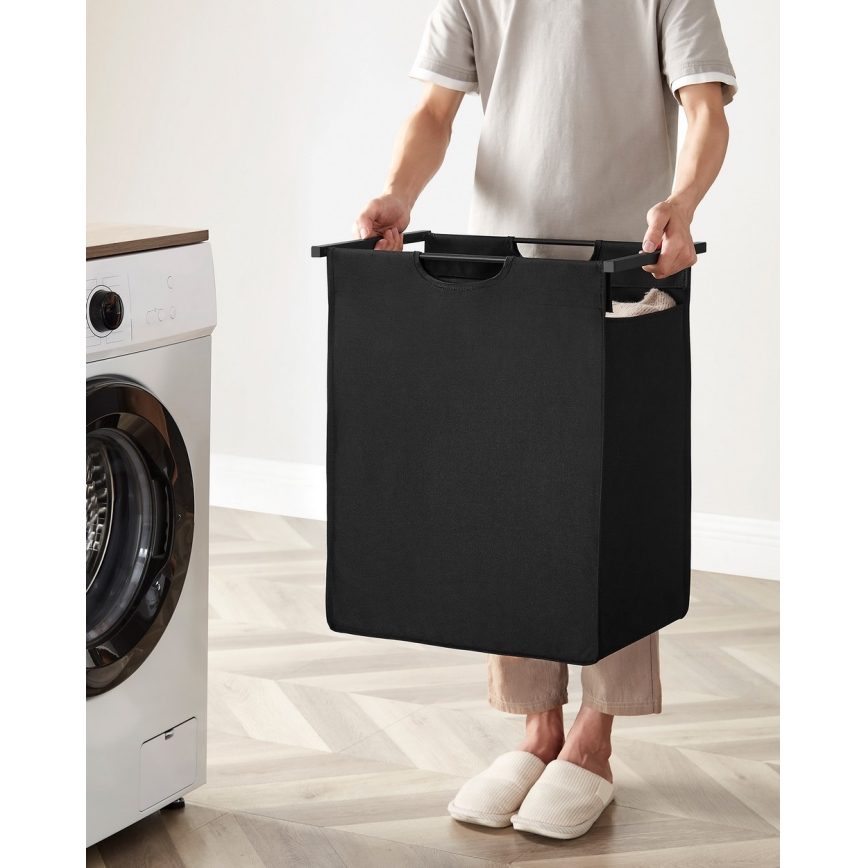 REX Laundry Basket, Brown/Black