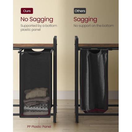 REX Laundry Basket Brown/Black