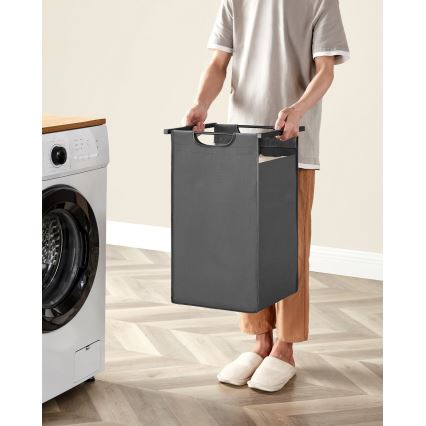 REX Laundry Basket, Brown/Gray