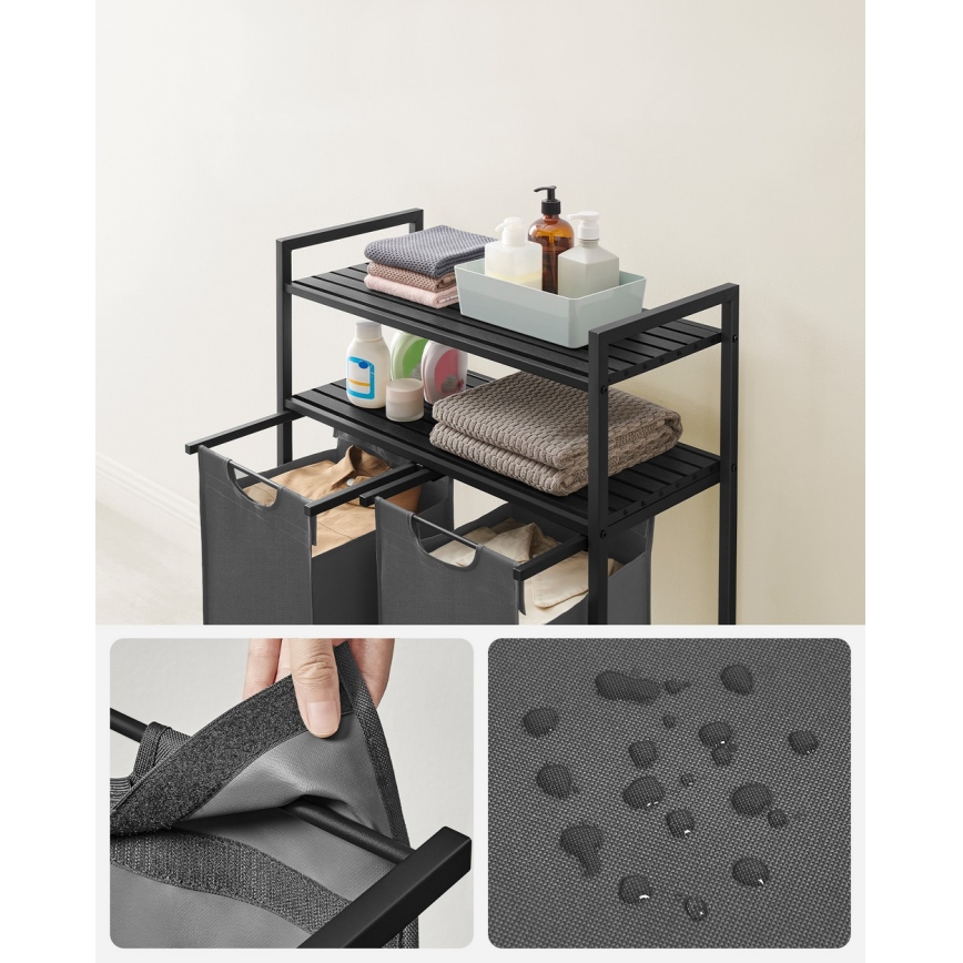 REX Laundry Basket - Grey