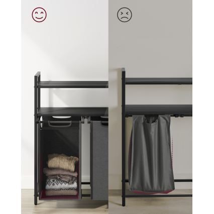 REX Laundry Basket - Grey