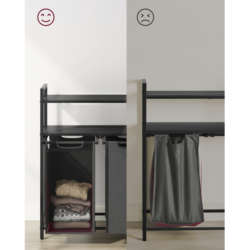 REX Laundry Basket - Grey