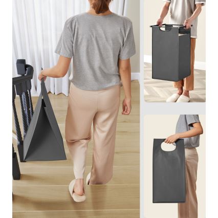 REX Laundry Basket - Grey