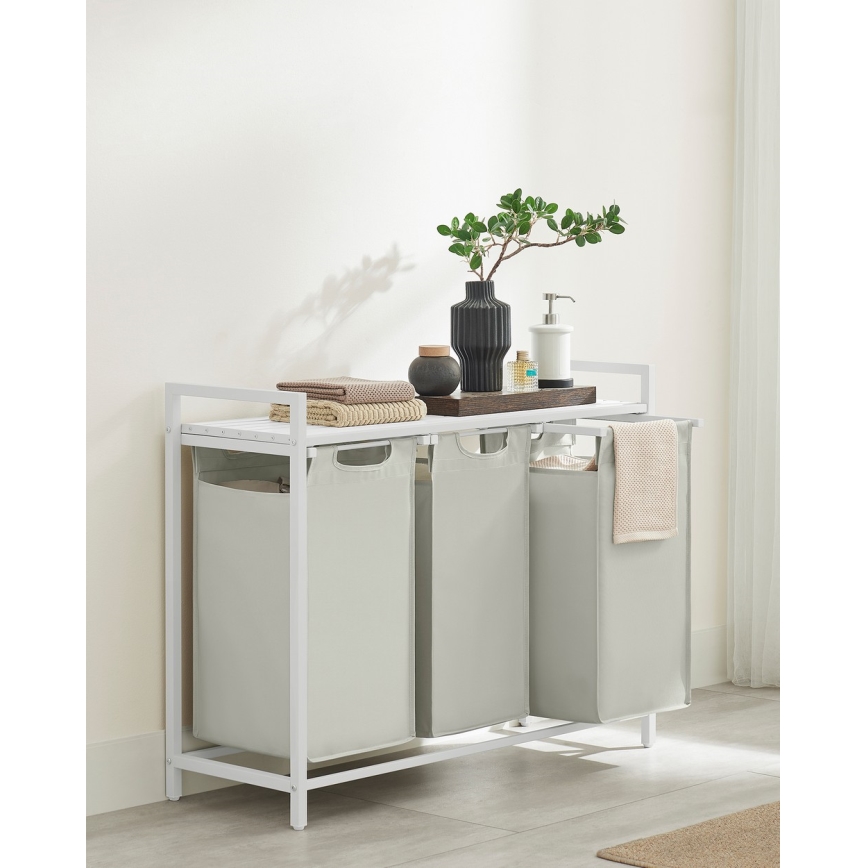 REX Laundry Basket - White