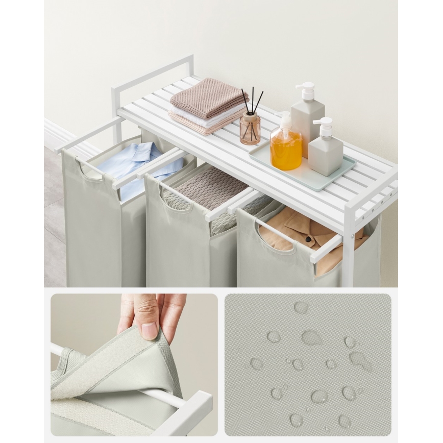 REX Laundry Basket - White