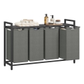 REX Laundry Hamper, Black/Grey