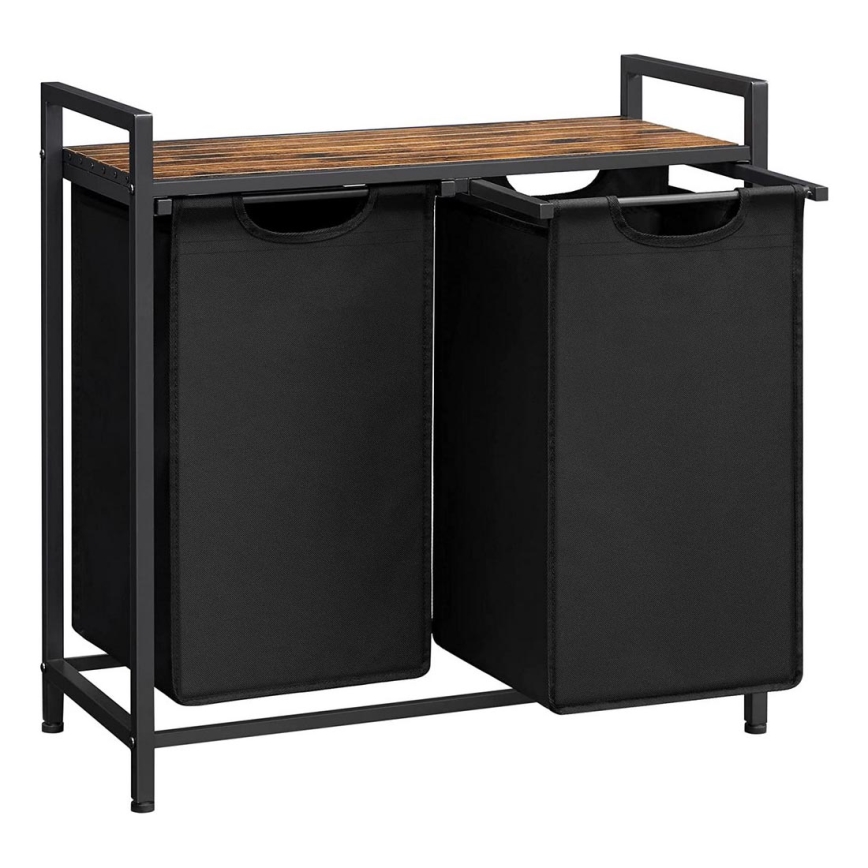 REX Laundry Hamper Brown/Black
