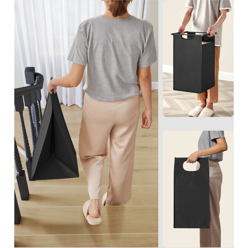 REX Laundry Hamper Brown/Black