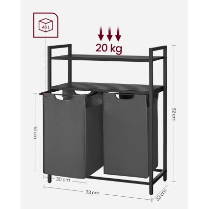 REX Laundry Hamper – Grey