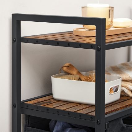 REX Laundry Hamper — Brown/Black